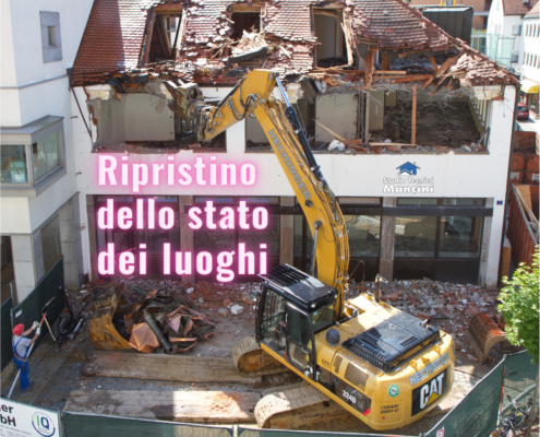 Ripristino stato dei luoghi - Studio tecnico Mancini